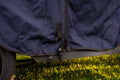 Heavy-duty replacement bungee hook securing Clear Vision Golf Cart Cover to cart frame